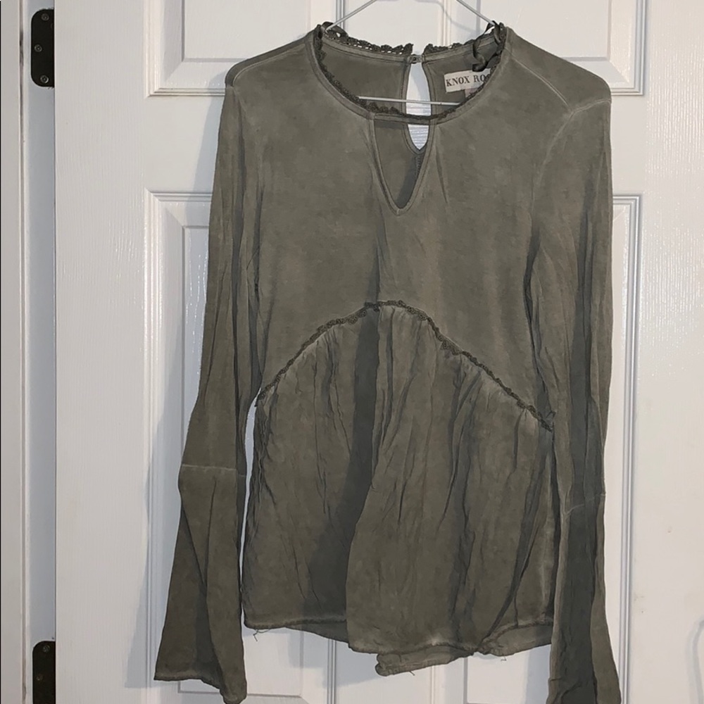 Green long sleeve dressy shirt